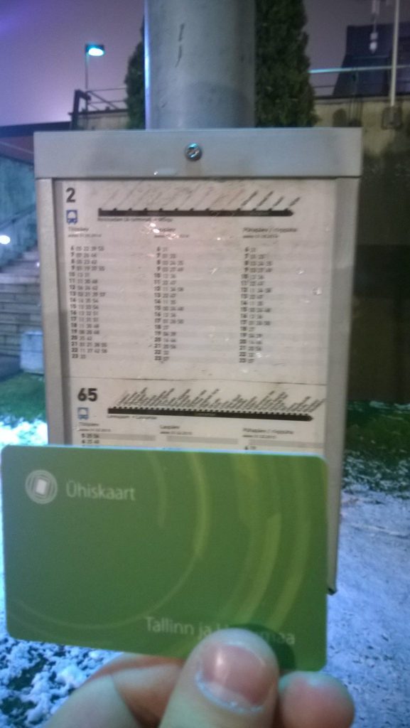 Карта электронного билета в Таллинне