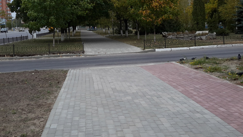 Велодорожка на улице Прокофьева в Сумах