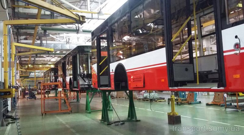 Автобусы Богдан А701 для Сум в процессе сборки на заводе "Богдан Моторс" в Луцке